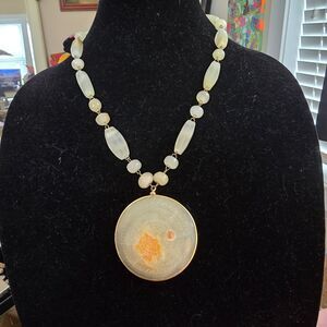 Vintage Mexican Agate Statement Necklace